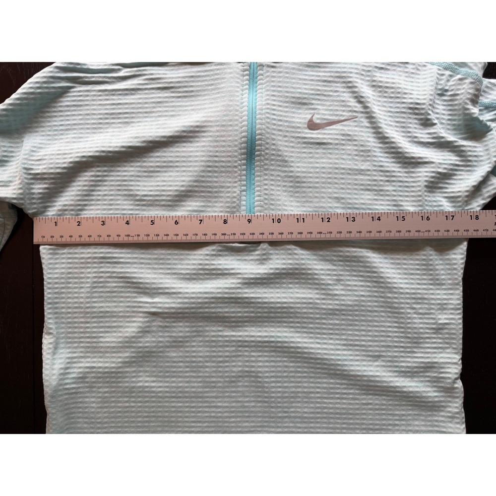 Nike Running Womens Mock Neck Zip Up Track Jacket‎ XS Aqua Dri-FIT Training - Picture 10 of 16